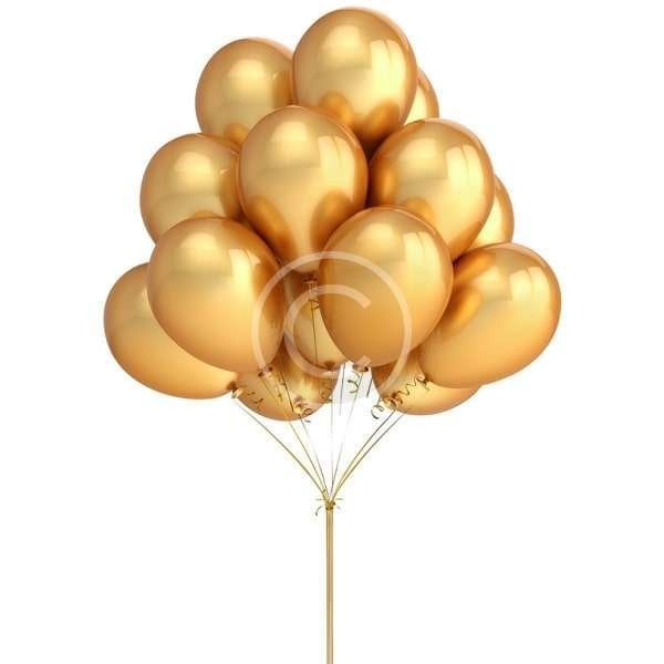 Gold Color Latex Balloons Party Decoration Accessories